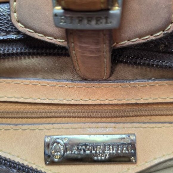 La Tour Eiffel 1887 Paris Leather Purse Handbag - Picture 13 of 16